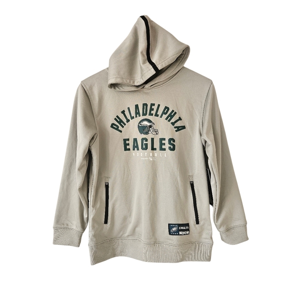 NFL Philadelphia Eagles Gray Athletic Hoodie 18-20 NWT